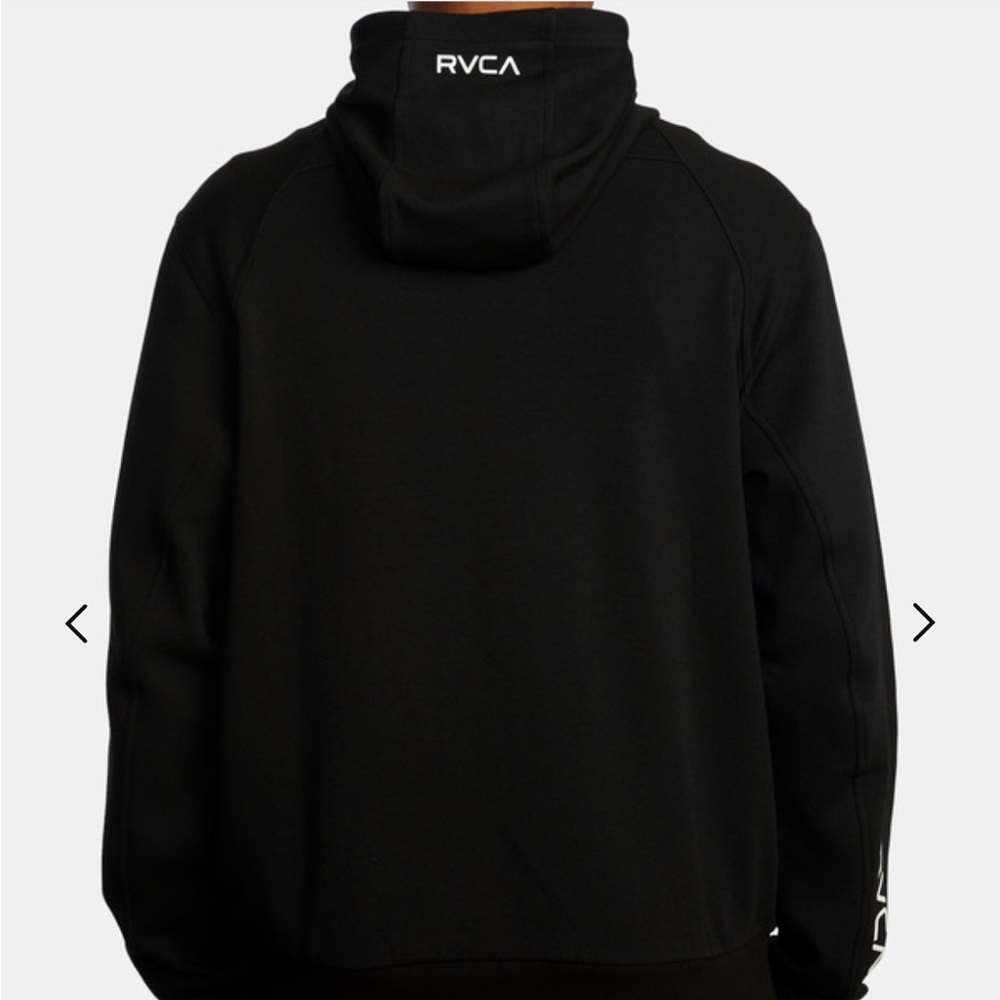NWT RVCA Sport Tech II Black Zip-Up soft Hoodie size S - Picture 5 of 9